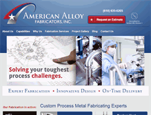 Tablet Screenshot of americanalloyfab.com